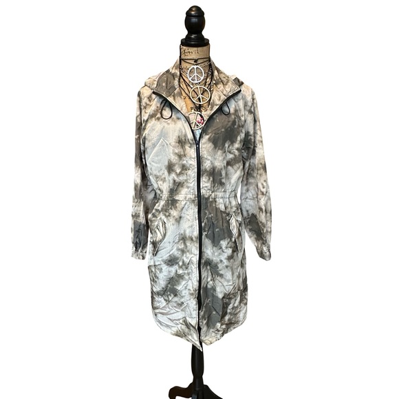 Stylish Tie-Dye Hooded Jacket - Picture 13 of 14